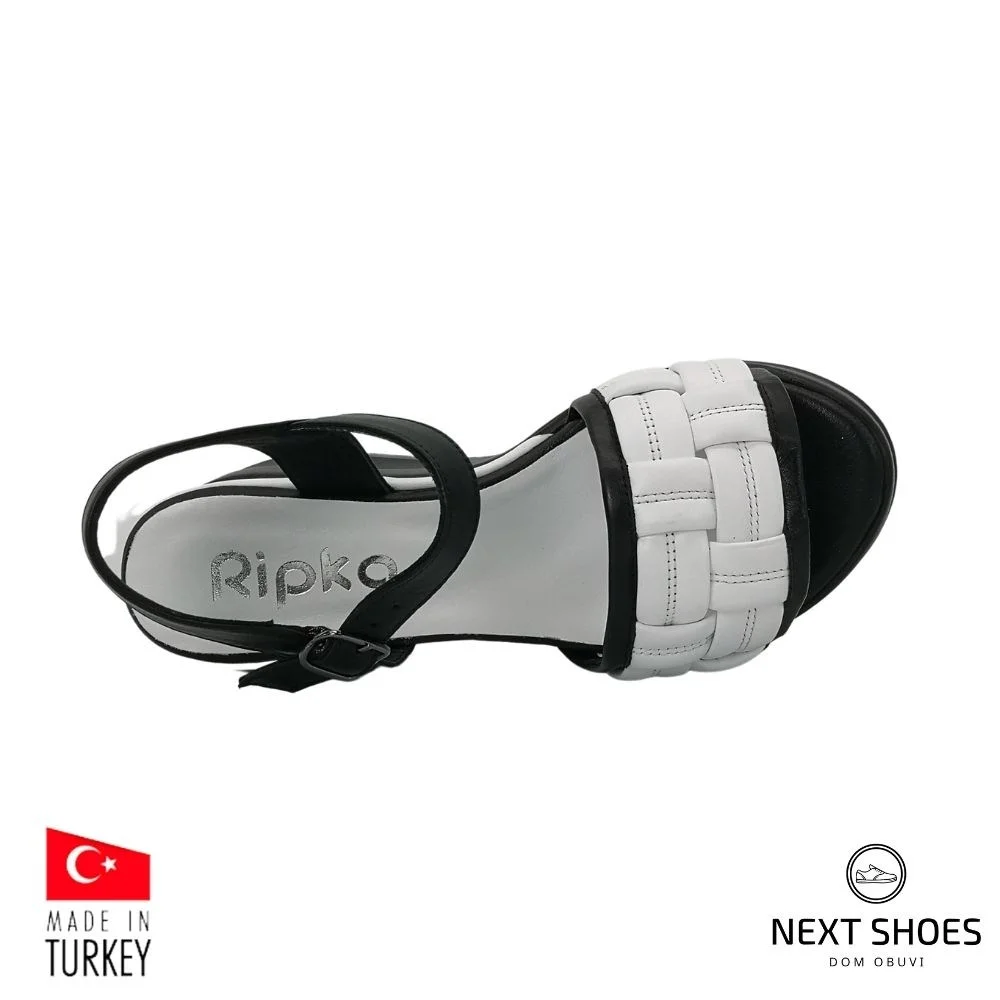 Sandals female white Ripka (Turkey) model 5048