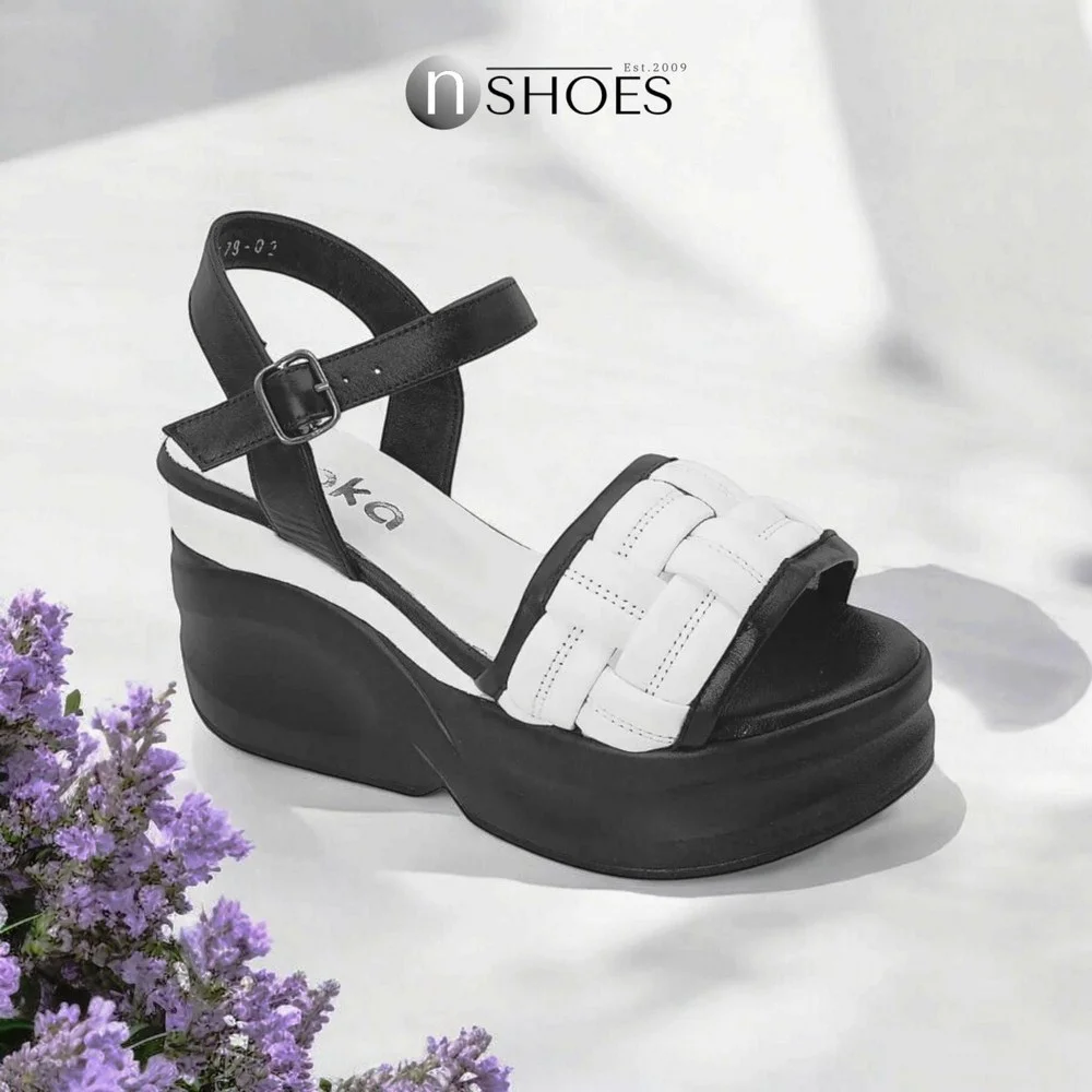 Sandals female white Ripka (Turkey) model 5048