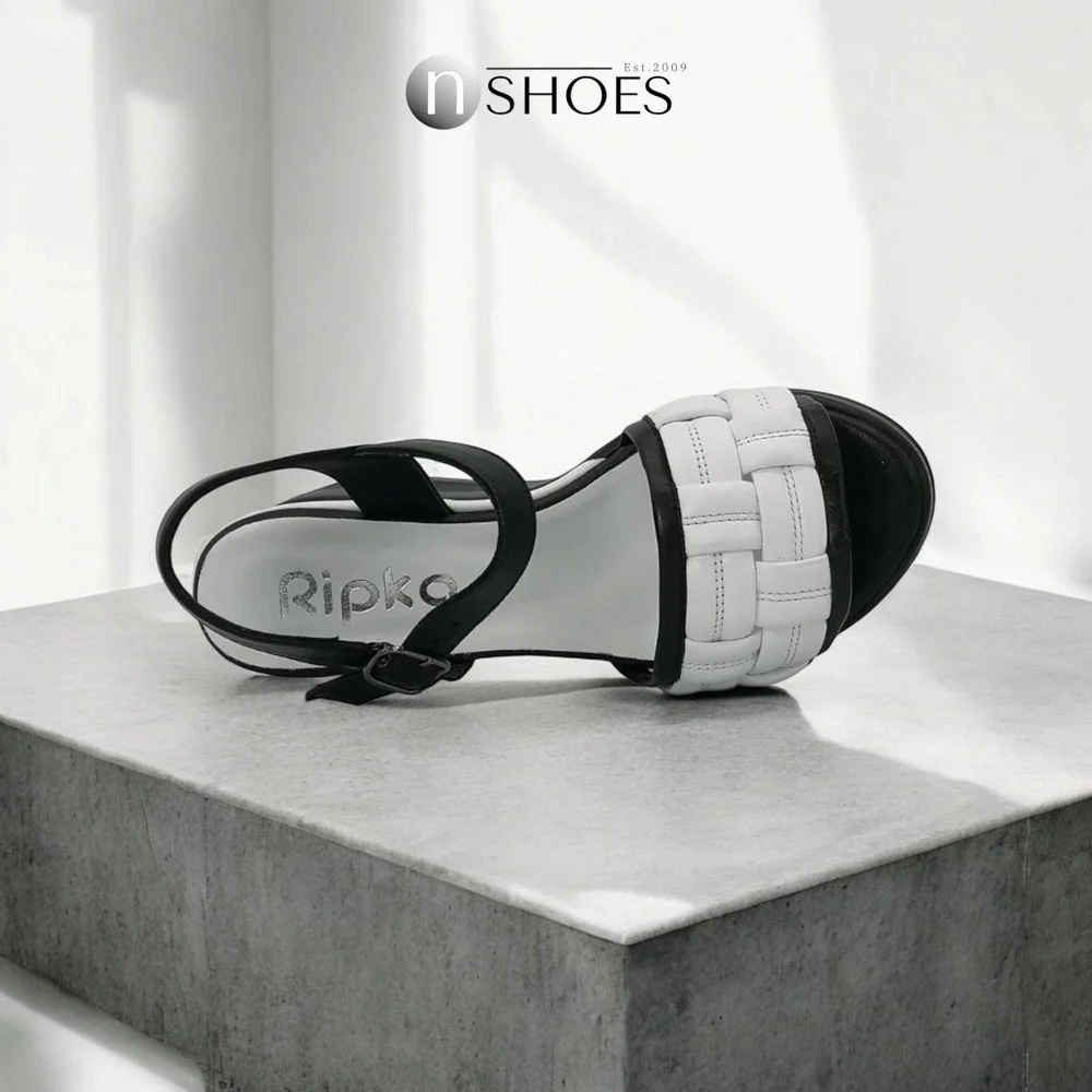 Sandals female white Ripka (Turkey) model 5048