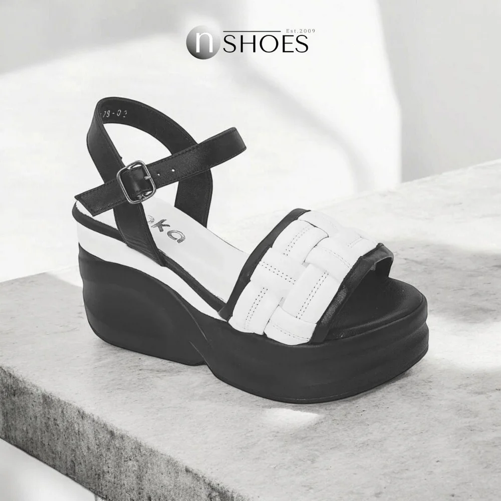 Sandals female white Ripka (Turkey) model 5048