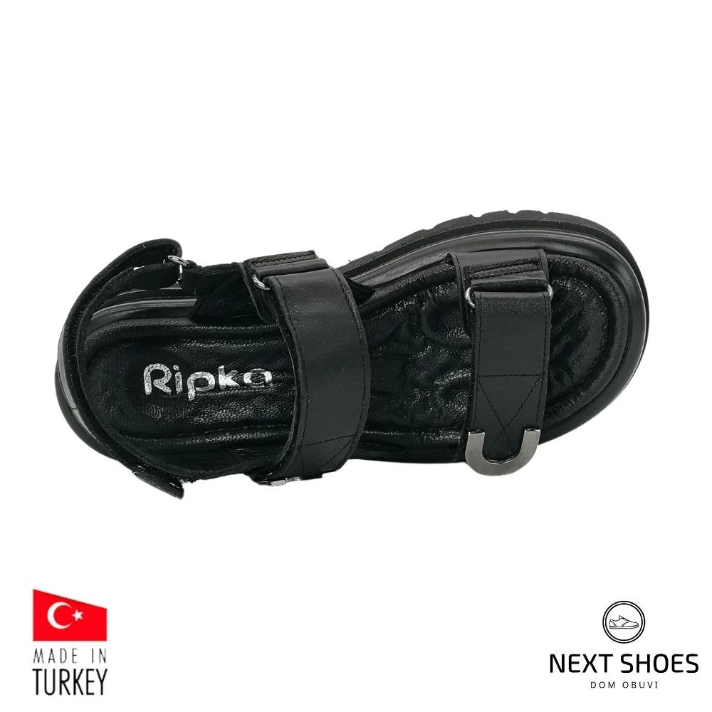 Sandals women's black Ripka (Turkey) model 5049