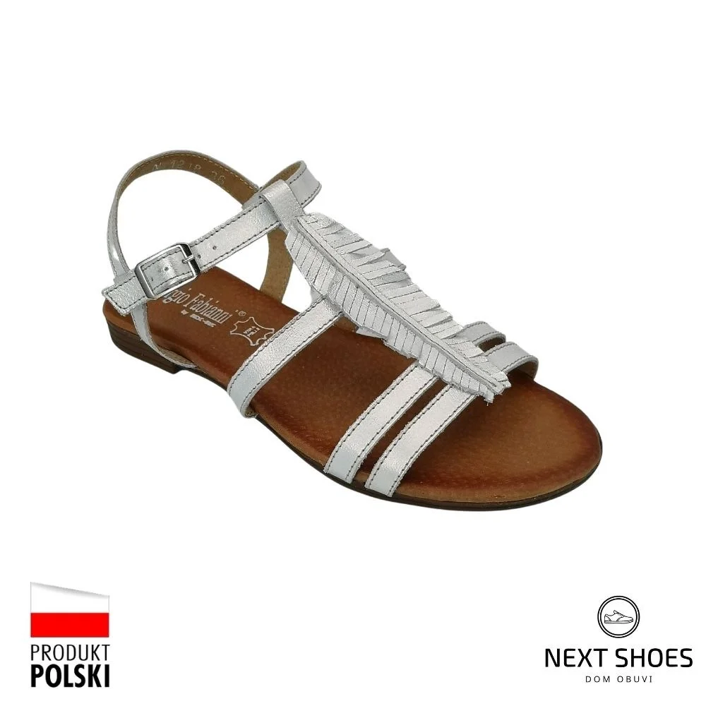 Sandals female silver Best but (Poland) model 5052