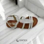 Sandals female silver Best but (Poland) model 5052