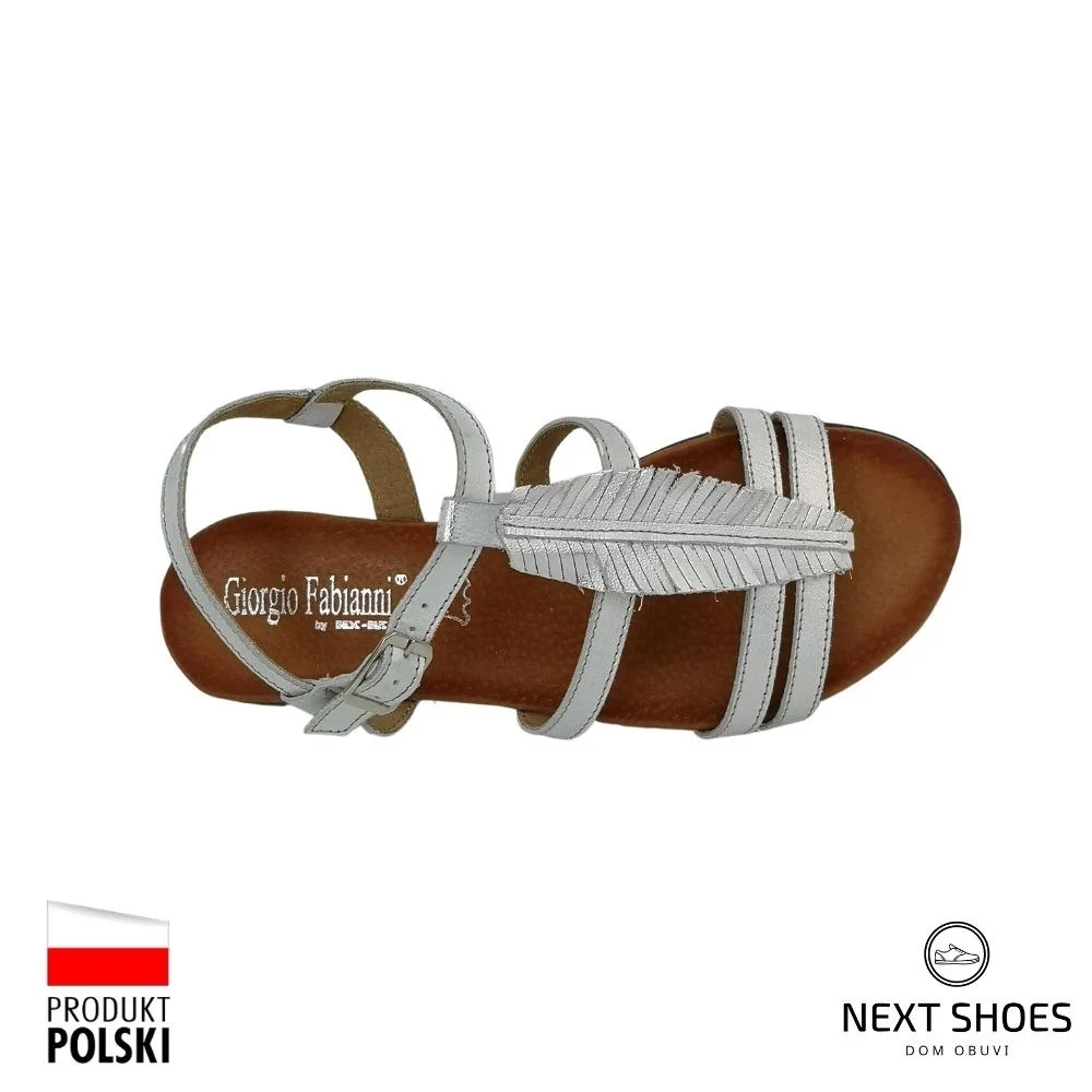 Sandals female silver Best but (Poland) model 5052