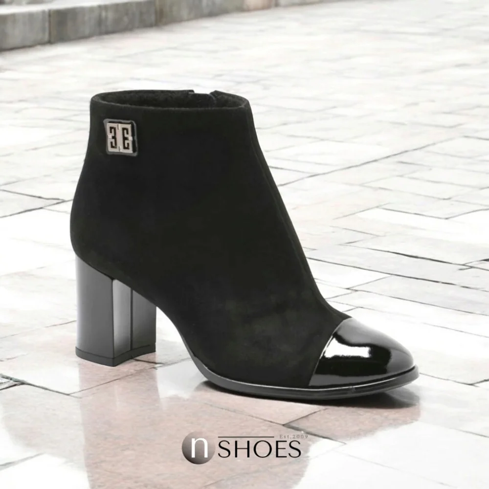 Чёрные классические ботинки Marko 0733B-041-021-4 из натуральной кожи модель 5266