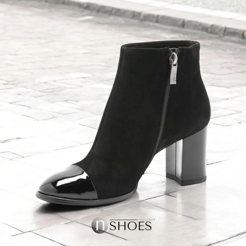 Чёрные классические ботинки Marko 0733B-041-021-4 из натуральной кожи модель 5266