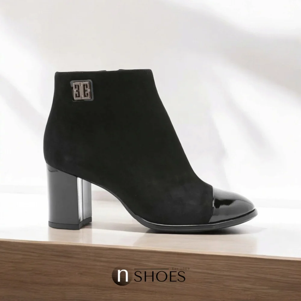 Чёрные классические ботинки Marko 0733B-041-021-4 из натуральной кожи модель 5266