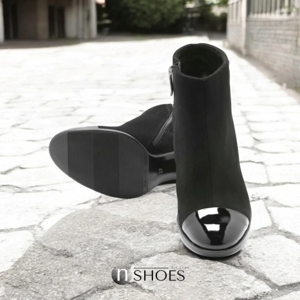 Чёрные классические ботинки Marko 0733B-041-021-4 из натуральной кожи модель 5266