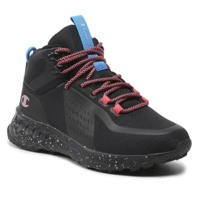 Женские черные высокие кроссовки Champion Street Trek Mid S11510-CHA-KK001 Nbk-Lilac-Coral-5291