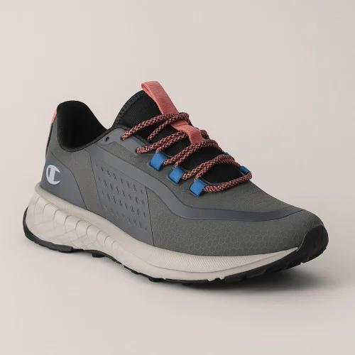 Жіночі високі сірі кросівки Champion США Street trek S11508-CHA-ES007 Gpa-Coral-Lilac-5293