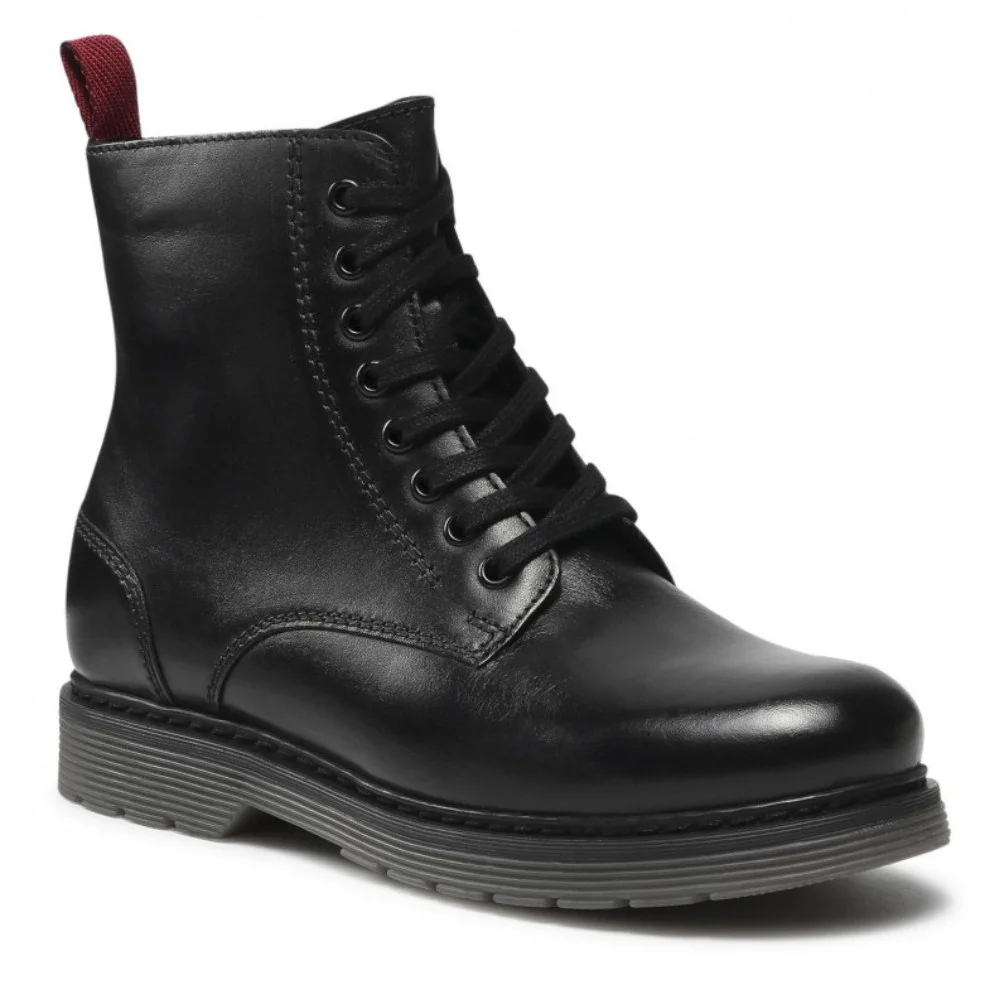 Women’s Mid-Season Black Boots Lasocki WI23-DOC-P-3-5311 Genuine Leather