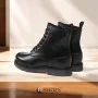 Women’s Mid-Season Black Boots Lasocki WI23-DOC-P-3-5311 Genuine Leather