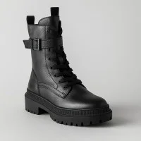 Жіночі чорні демісезонні високі черевики Lasocki WI16-14097-06 Black 5313 з натуральної шкіри 36 і 38 розмір зі знижкою від польського бренду