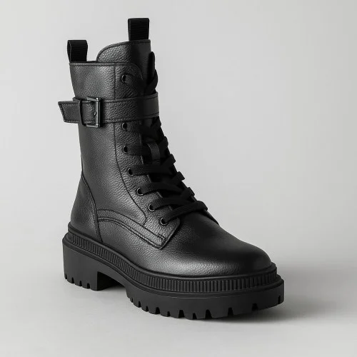 Жіночі чорні демісезонні високі черевики Lasocki WI16-14097-06 Black 5313 з натуральної шкіри 36 і 38 розмір зі знижкою від польського бренду