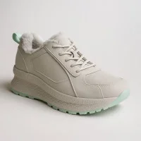 Жіночі модні сірі зимові кросівки Grunberg 138568-14-02 5364 з утепленням на шерсті з натуральної шкіри нубука від італійського бренду