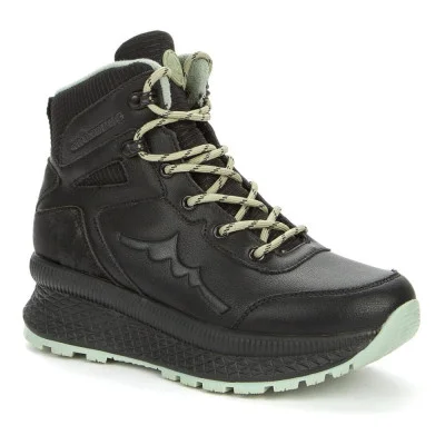 Women's black winter boots high Grunberg 138568-07-01 5368