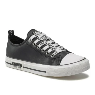 Women's black sneakers Big Star Shoes KK274096 Black 5398