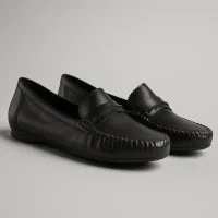 Жіночі чорні шкіряні мокасини Marco Tozzi 2-24225-20 Black 001 5400 із натуральної шкіри від німецького бренду