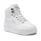 Women's white sneakers high top sneakers Kappa 243047 White/Grey 1016 5402