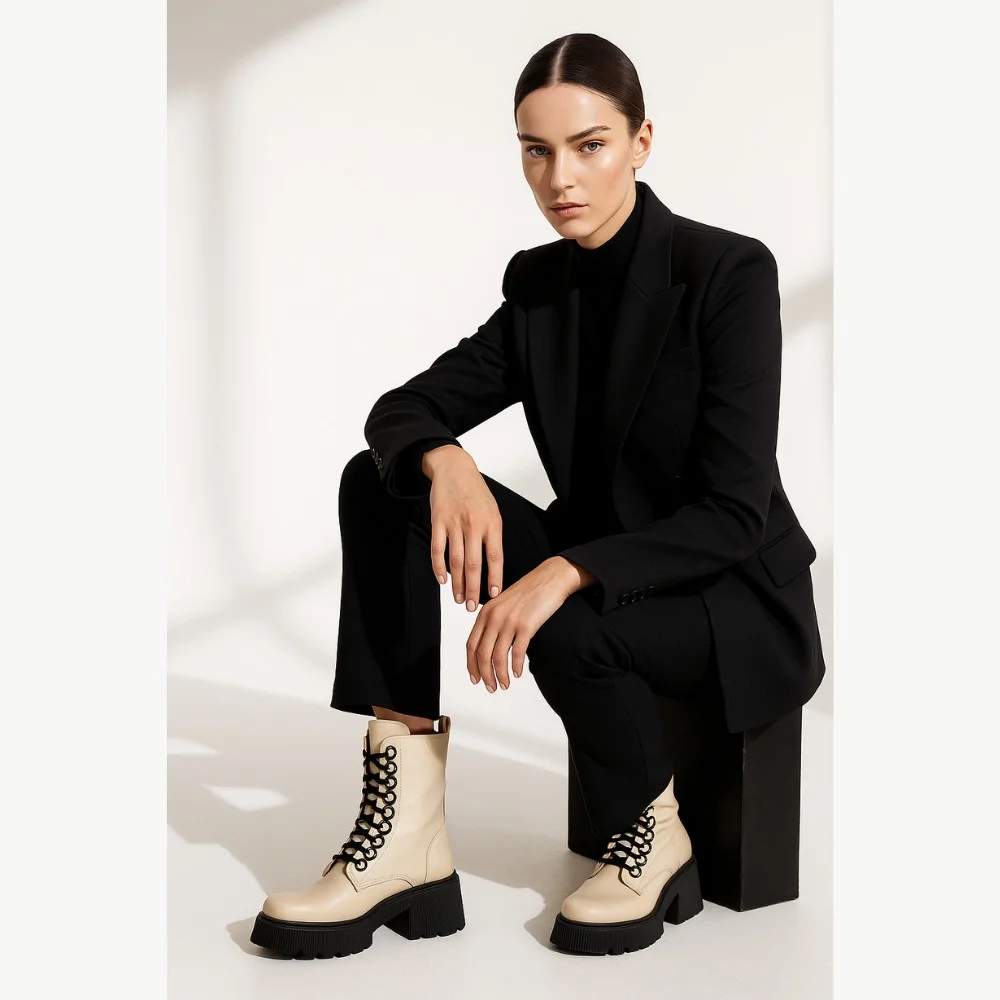 Жіночі зимові черевики Simen 6596a Polina з натуральної шкіри модель 5410