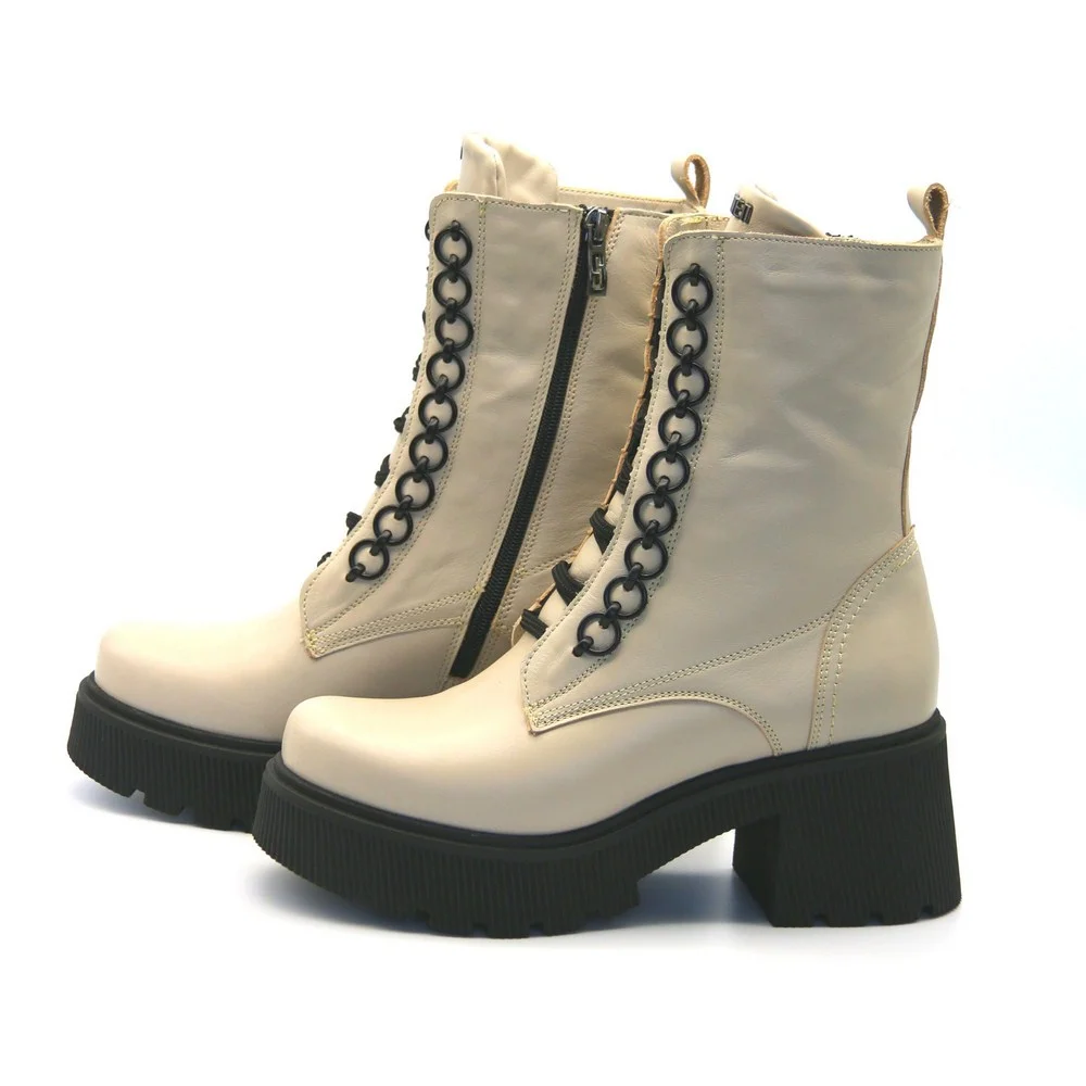 Жіночі зимові черевики Simen 6596a Polina з натуральної шкіри модель 5410