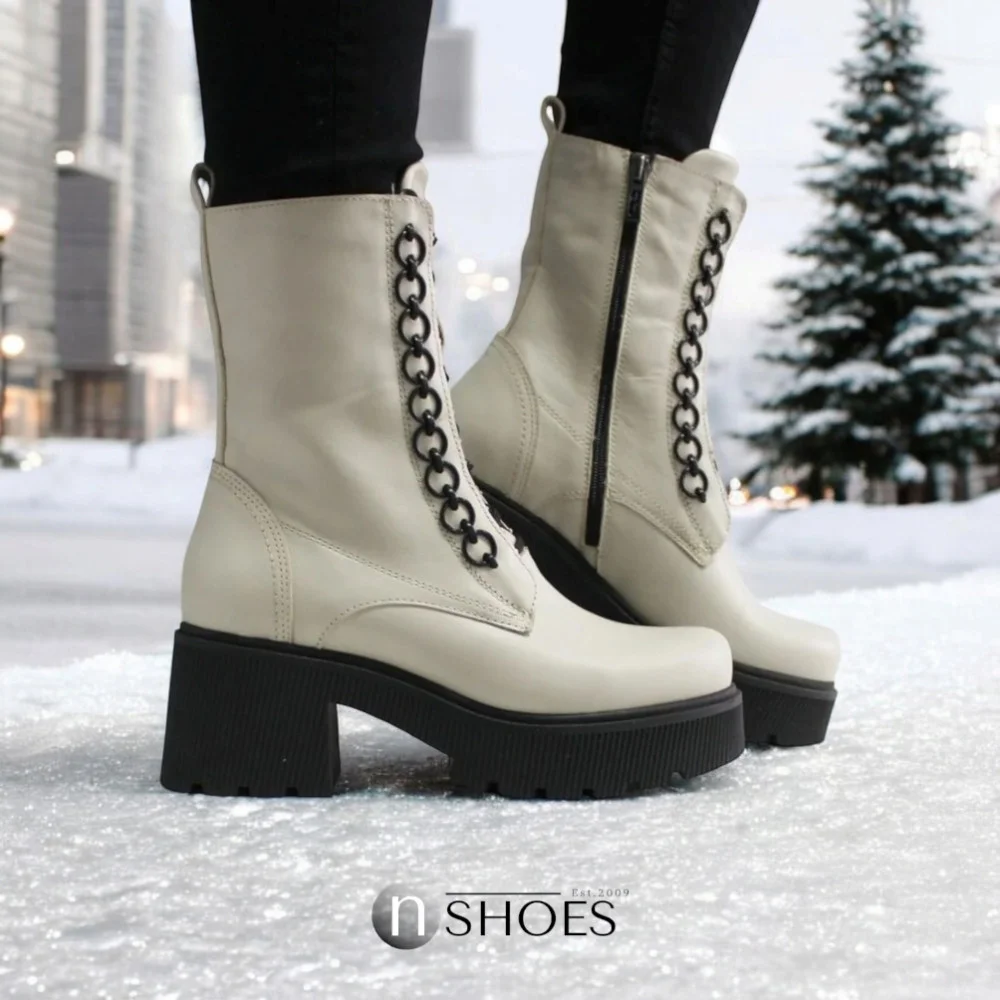 Жіночі зимові черевики Simen 6596a Polina з натуральної шкіри модель 5410