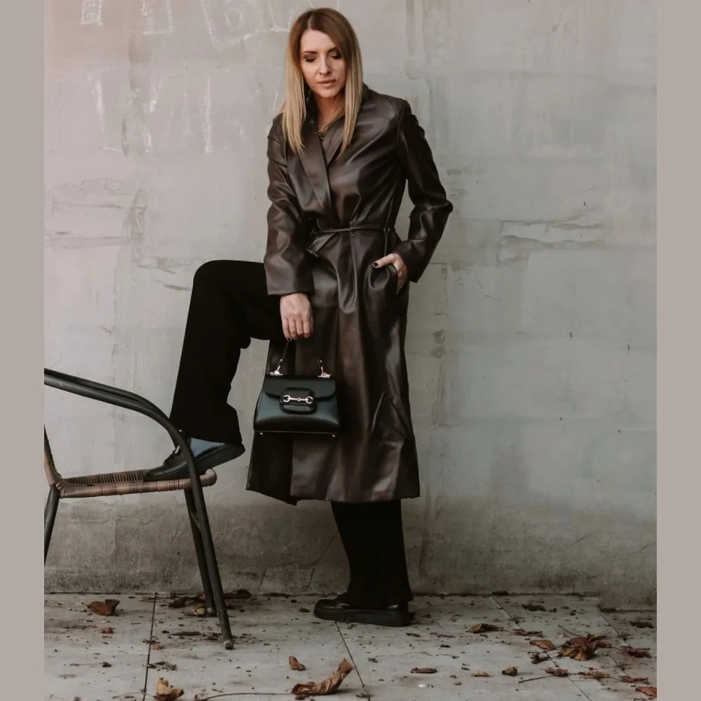 Nessi women's leather sneakers (Poland) model 5418