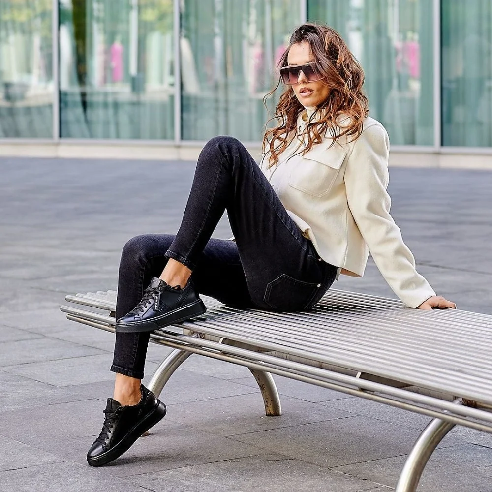 Nessi women's leather sneakers (Poland) model 5418