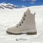 Жіночі бежеві шкіряні зимові черевики Steizer z711 552 5426