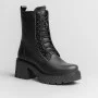 Women’s Black Leather Winter Boots Simen 6596a faeda czarna 5430