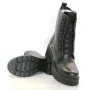 Women’s Black Leather Winter Boots Simen 6596a faeda czarna 5430