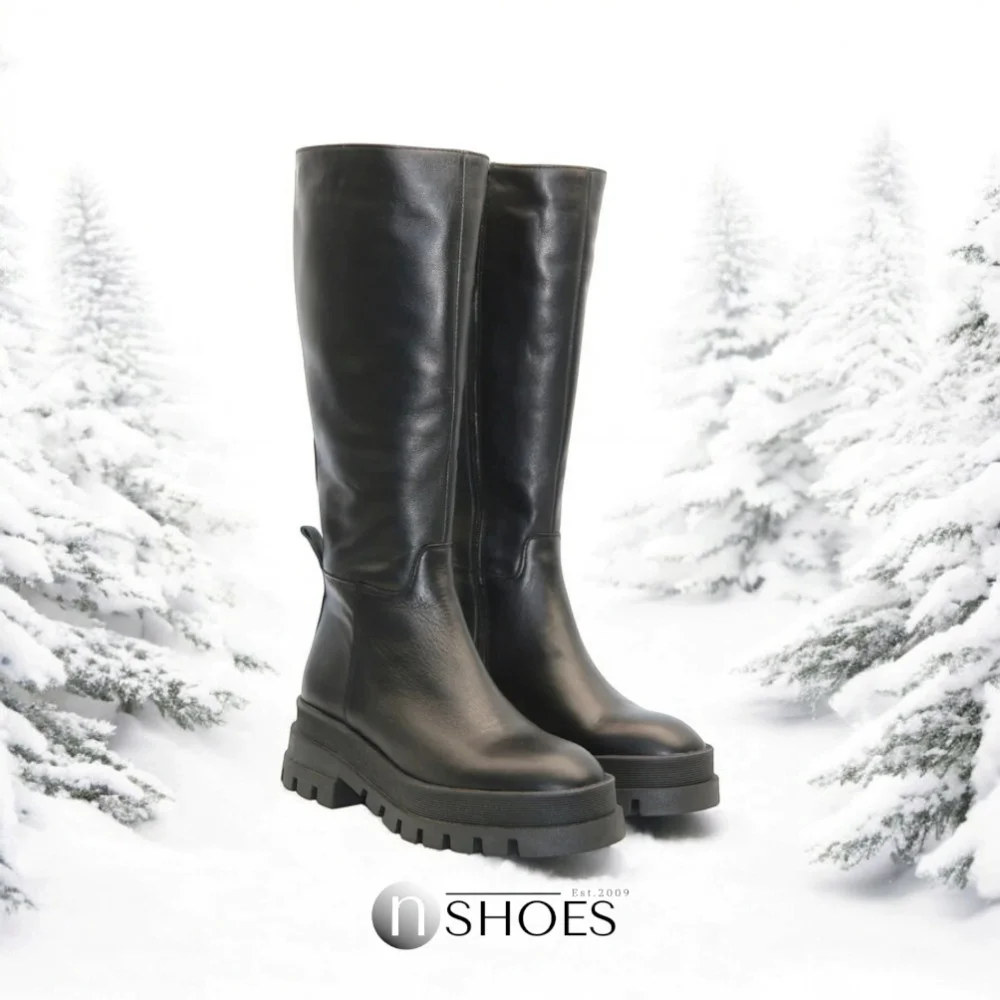 Женские кожаные сапоги Kaniowski (Польша) модель 5432