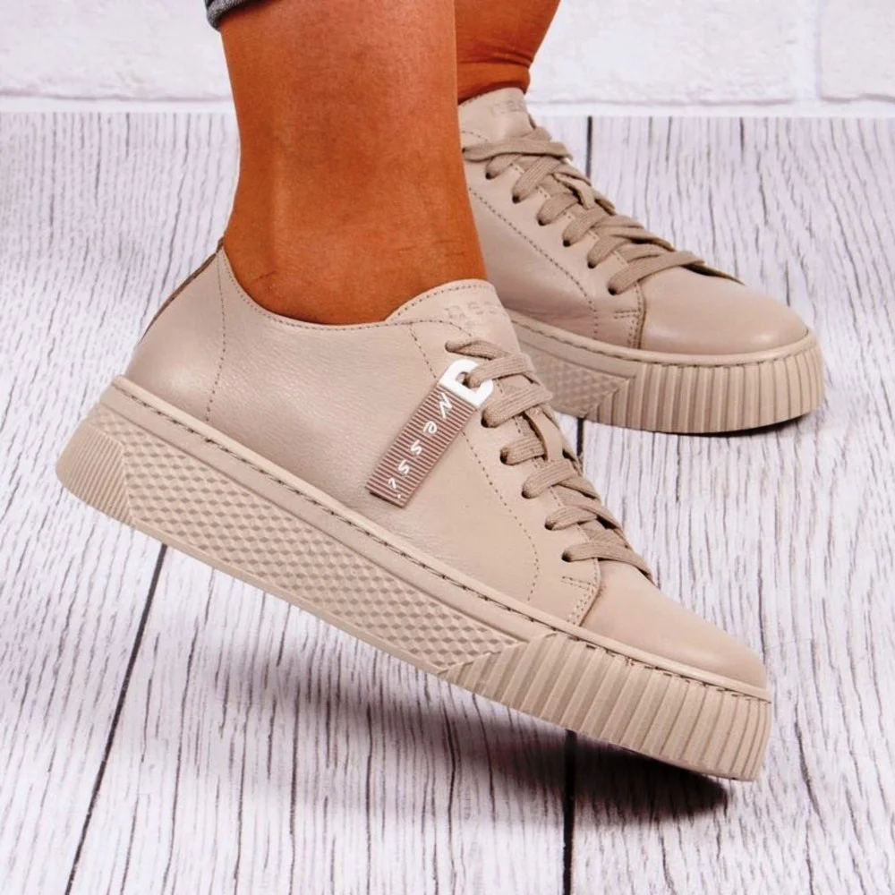 Жіночі шкіряні кеди Nessi (Польща) модель 5433