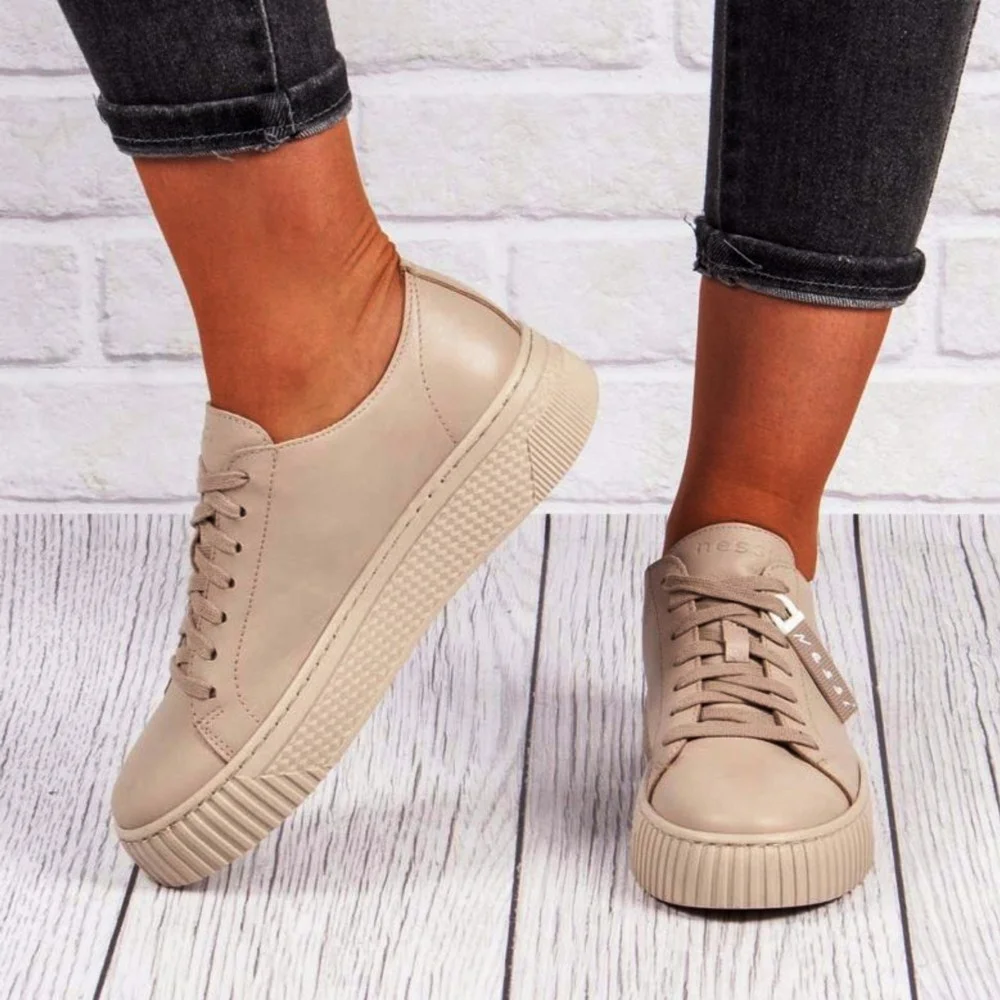 Жіночі шкіряні кеди Nessi (Польща) модель 5433