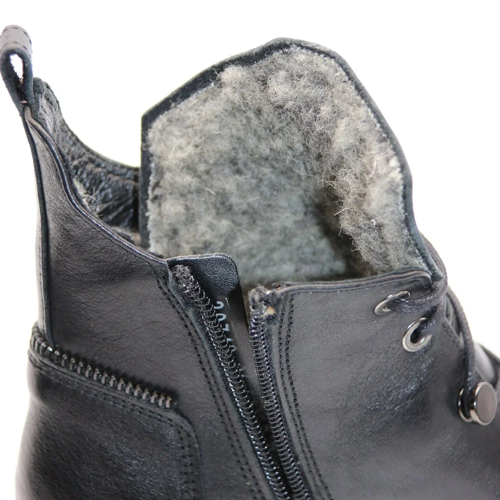 Жіночі чорні зимові черевики Nessi 20748 czarny модель 5434