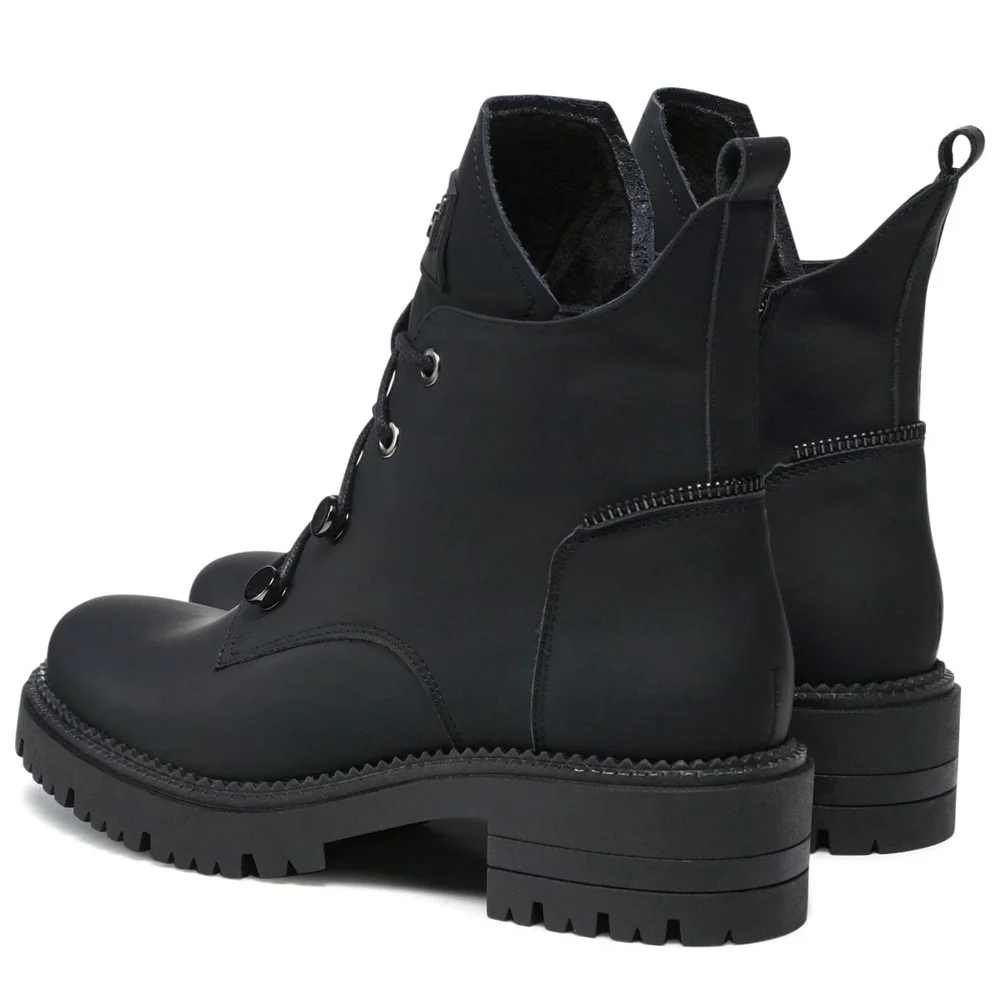 Жіночі чорні зимові черевики Nessi 20748 czarny модель 5434