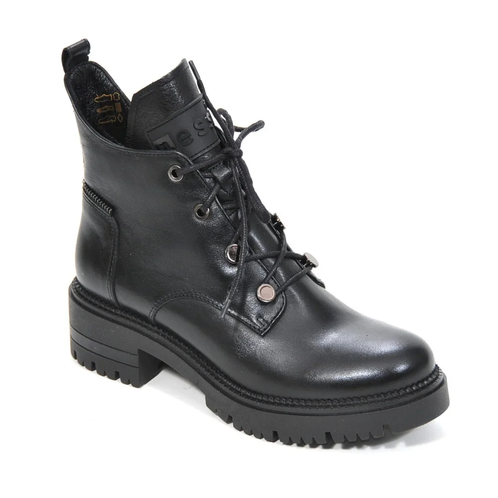 Жіночі чорні зимові черевики Nessi 20748 czarny модель 5434