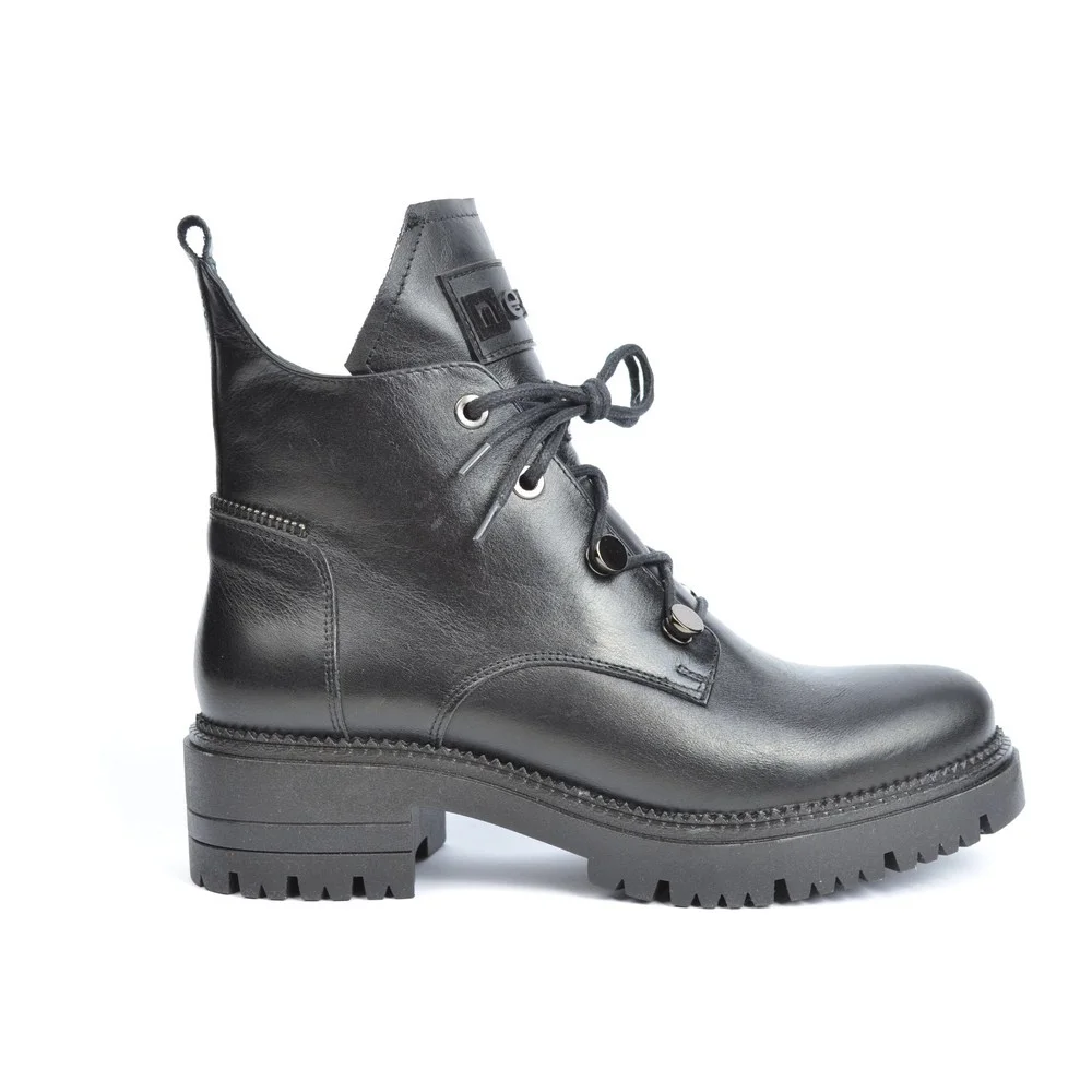 Жіночі чорні зимові черевики Nessi 20748 czarny модель 5434