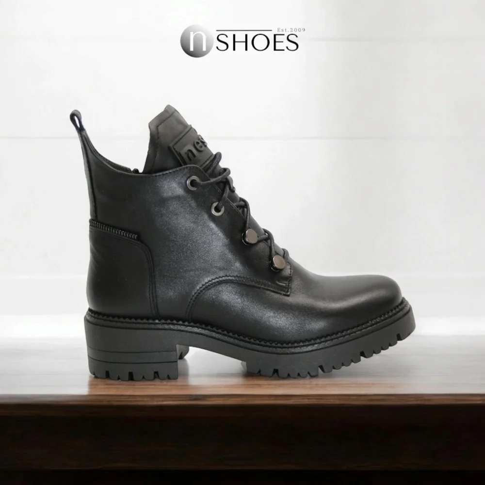 Жіночі чорні зимові черевики Nessi 20748 czarny модель 5434