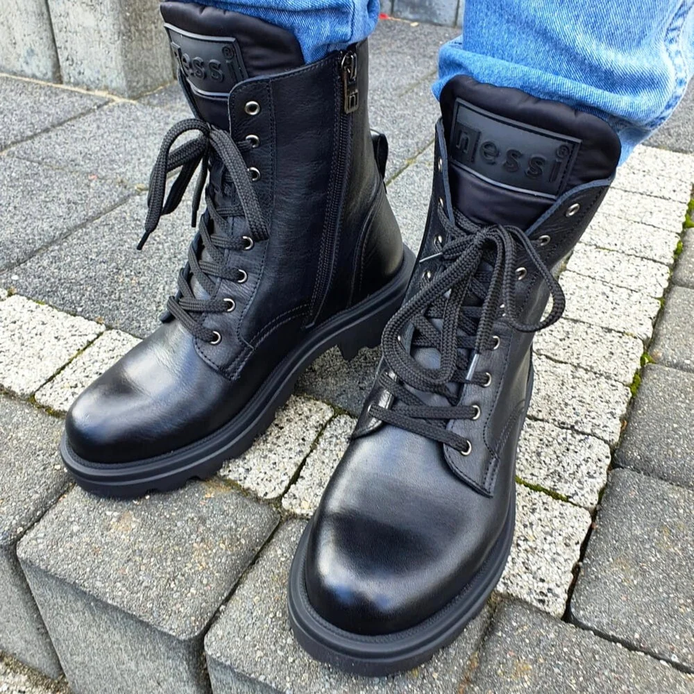 Жіночі шкіряні черевики Nessi (Польща) модель 5435