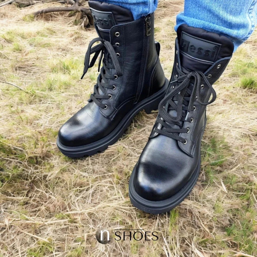 Жіночі шкіряні черевики Nessi (Польща) модель 5435