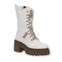 Women’s White Winter Boots Nessi 23535 bialy in Genuine Leather
