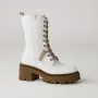 Women’s White Winter Boots Nessi 23535 bialy in Genuine Leather