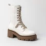 Women’s White Winter Boots Nessi 23535 bialy in Genuine Leather