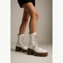 Women’s White Winter Boots Nessi 23535 bialy in Genuine Leather