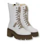 Women’s White Winter Boots Nessi 23535 bialy in Genuine Leather