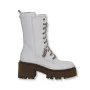 Women’s White Winter Boots Nessi 23535 bialy in Genuine Leather