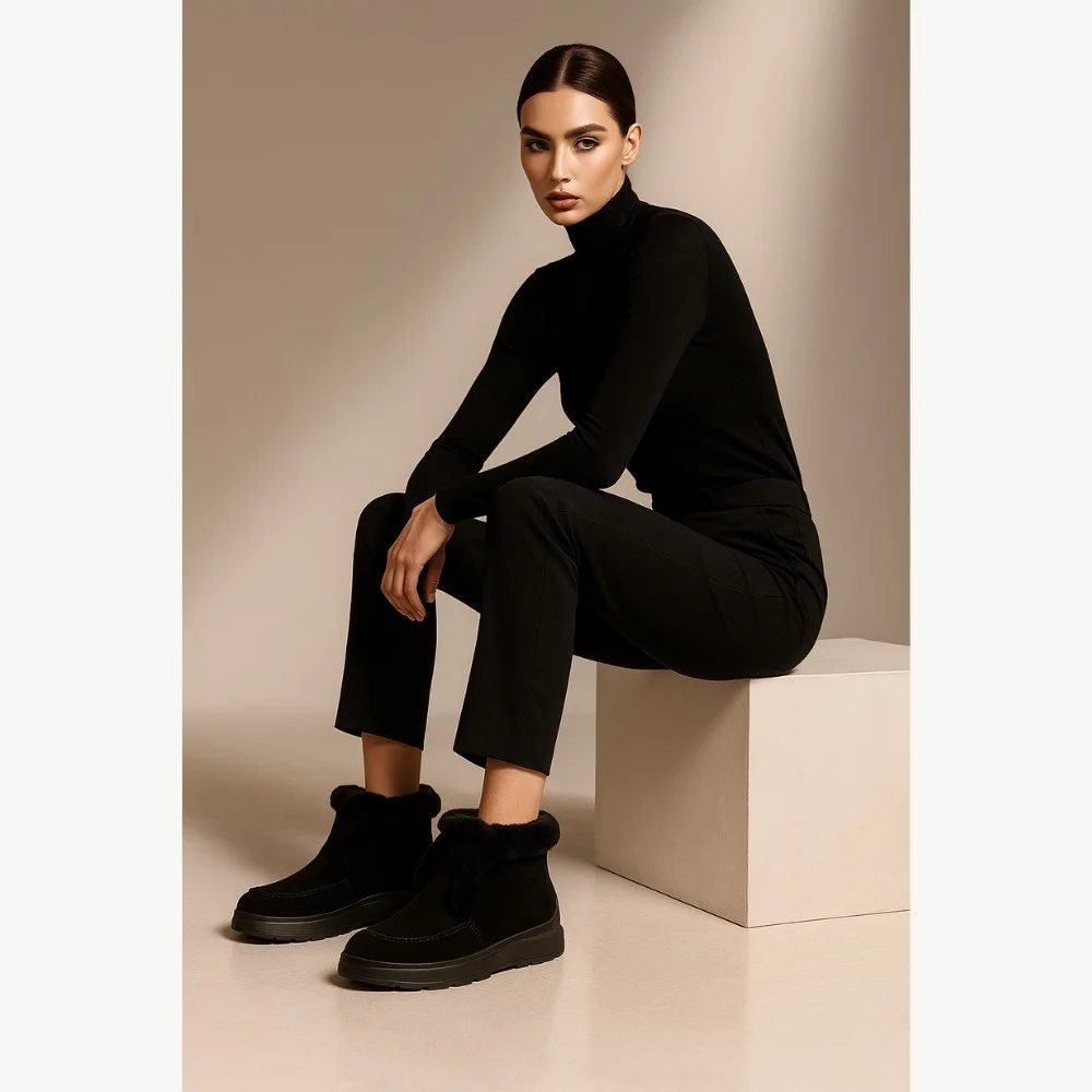 Women’s Black Winter Ugg Boots Lonza 173874 20273-1 5443