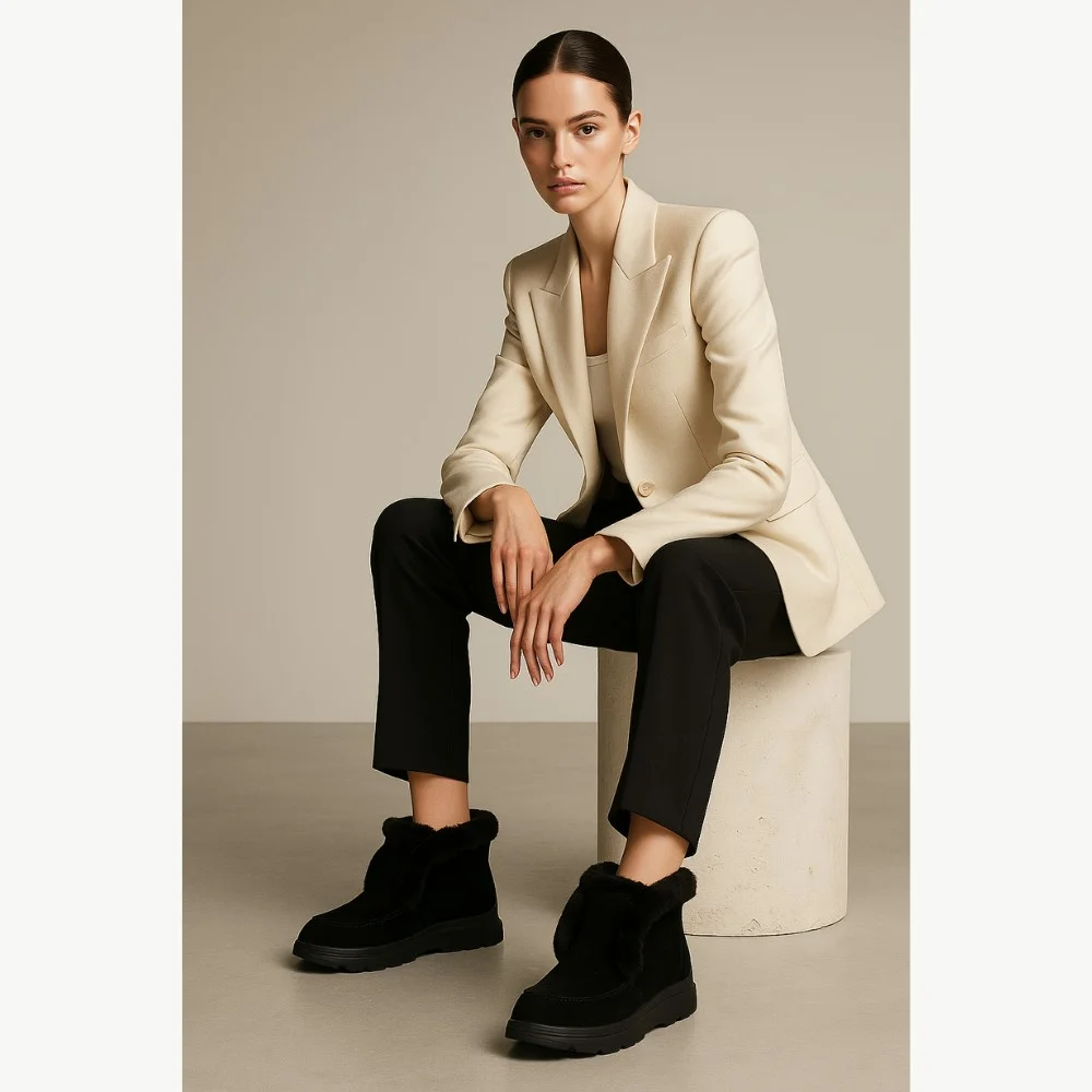 Women’s Black Winter Ugg Boots Lonza 173874 20273-1 5443