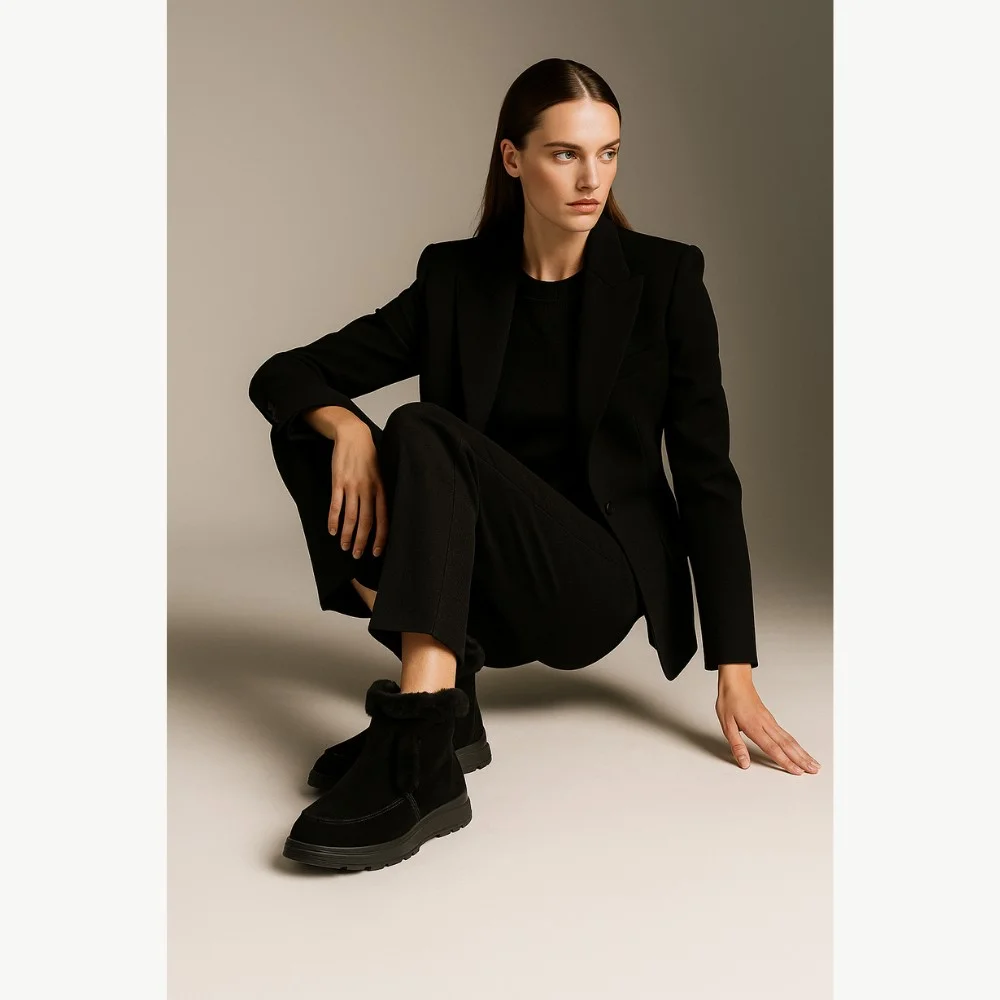 Women’s Black Winter Ugg Boots Lonza 173874 20273-1 5443